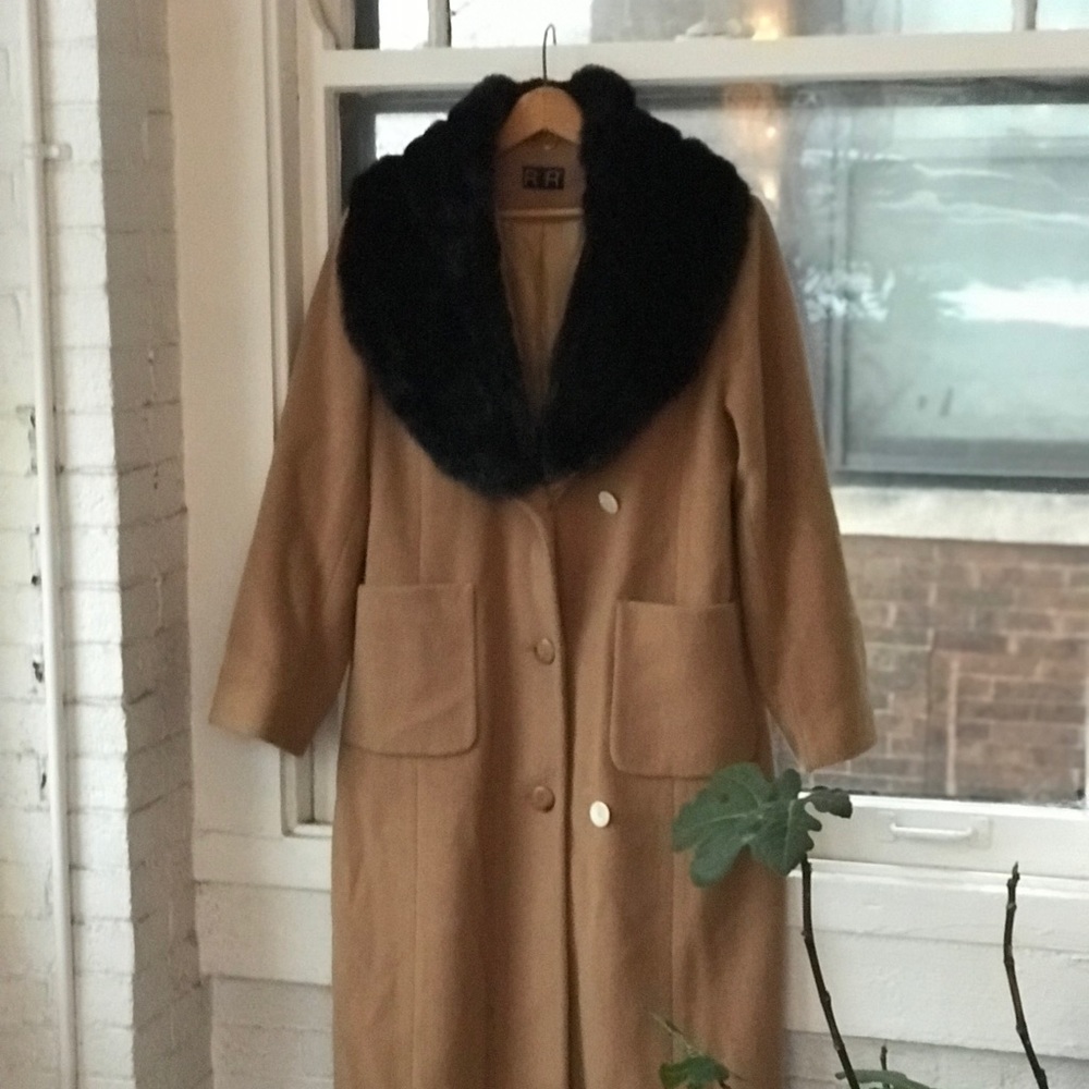 Wool Winter Trench Coat with Vintage style